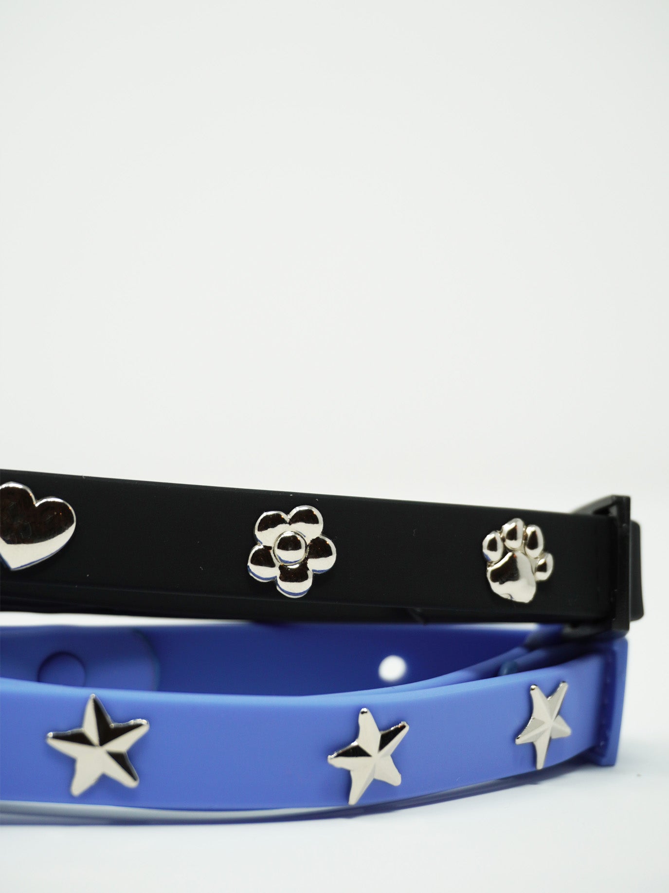 Silver Flower Dog Collar Charm