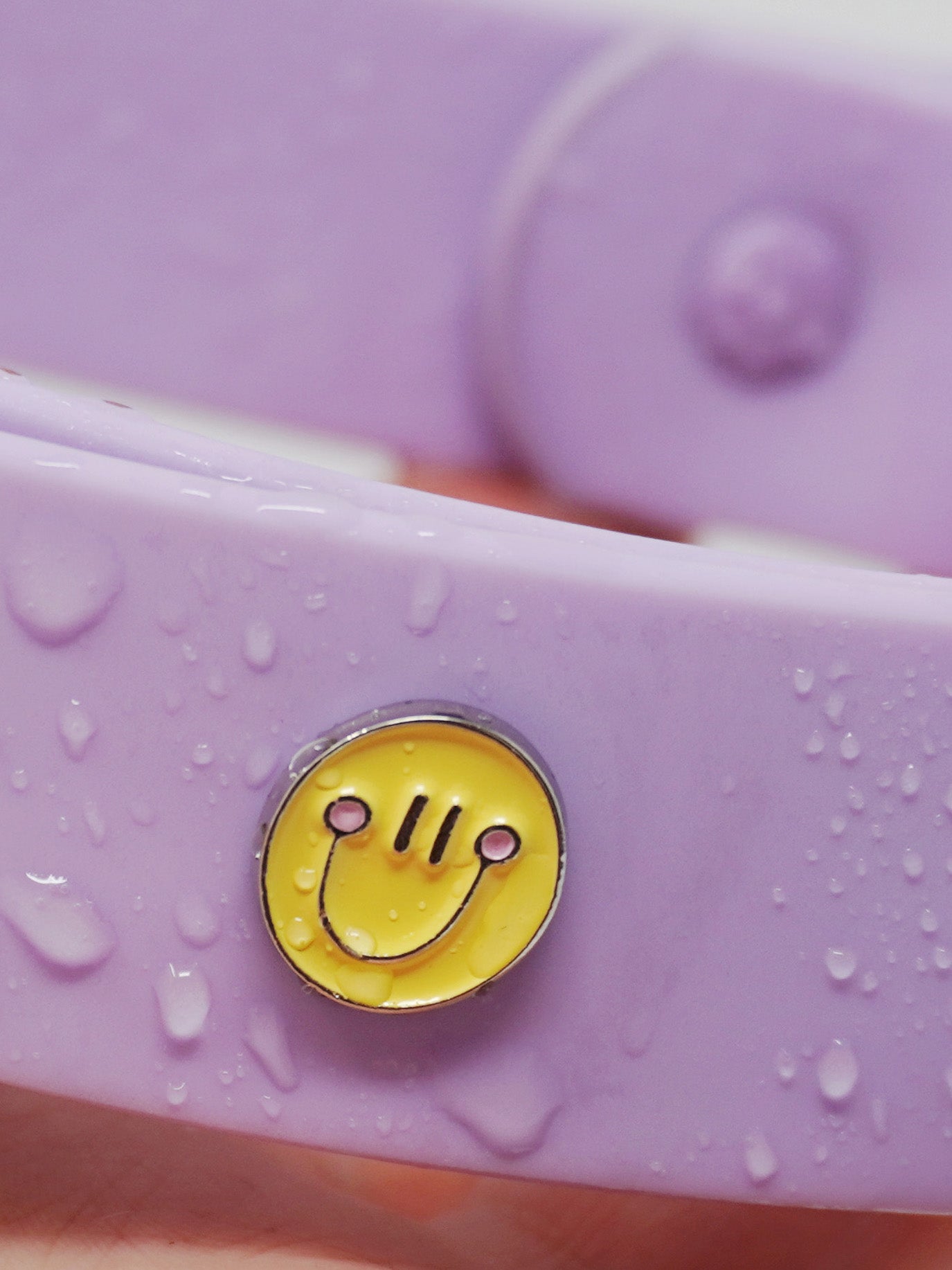 Happy Face Dog Collar Charm