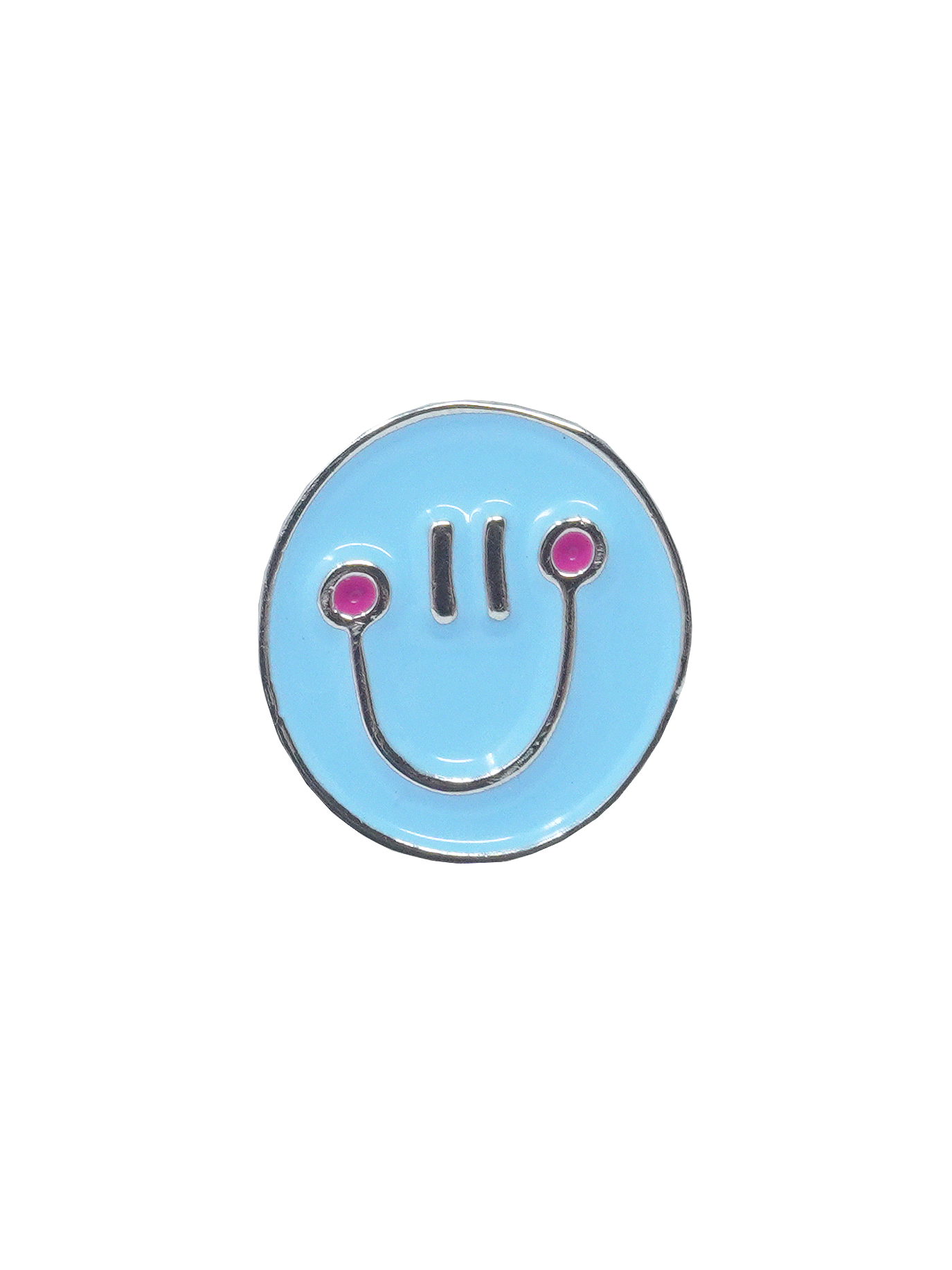 Happy Face Dog Collar Charm