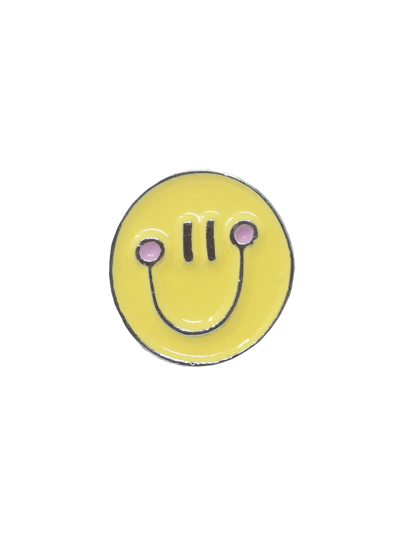 Happy Face Dog Collar Charm
