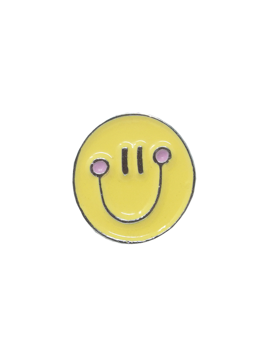 Happy Face Dog Collar Charm