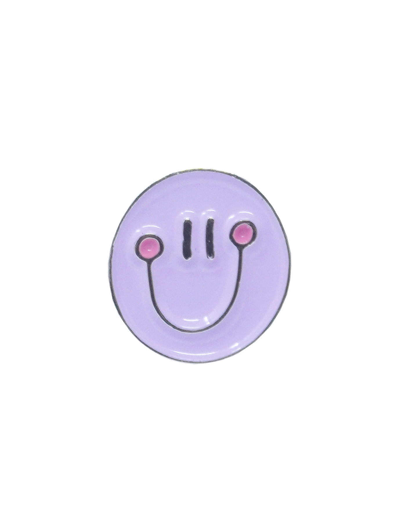 Happy Face Dog Collar Charm