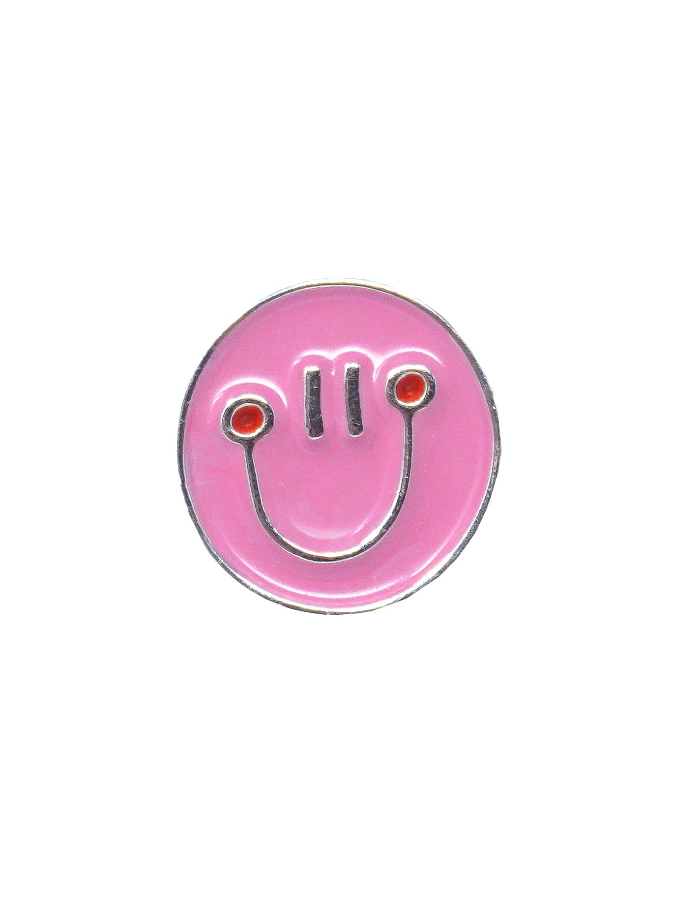 Happy Face Dog Collar Charm