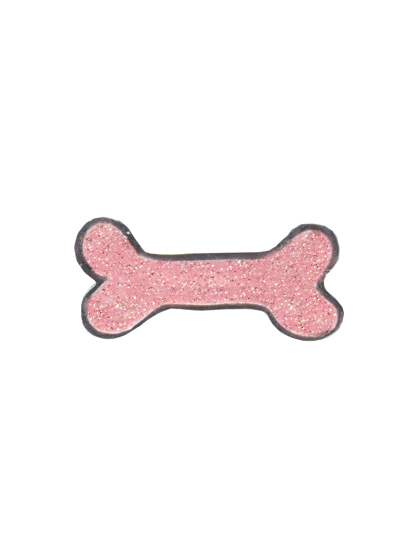 Glitter Bone Dog Collar Charm