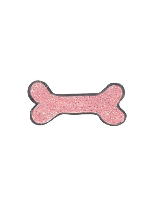 Glitter Bone Dog Collar Charm