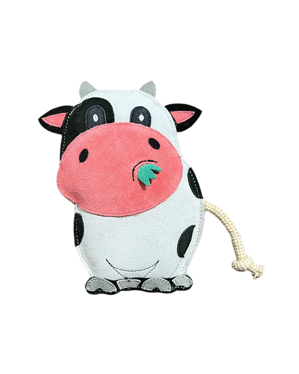 BUDDY. Leather Dog Toy "Cow" - natural dog toy available online from BUDDY. dog accessories